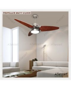 Propeller – 52″ Contemporary fan with 3 x Special Treated Plywood Blades, Multi Coloured LED, BLDC Motor and Remote Control