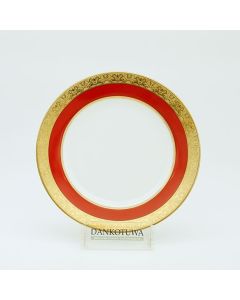 Nuptial Red Bread & Butter Plate