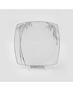 Bamboo Silver Salad Plate