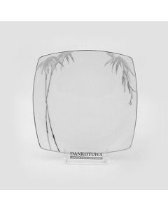 Bamboo Silver Dinner Plate