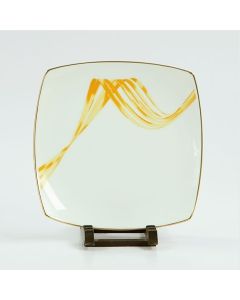 Fancy Wave Gold Salad Plate