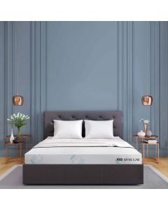Spineline Orthopedic Mattress (100% Organic Natural Latex) + Free Life Companion Latex Pillows