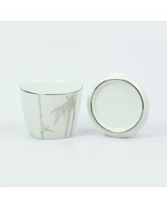 Bamboo Silver Sugar Bowl