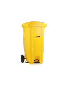Dustoff Garbage Bin with Wheels & Pedal 120 Litre Triton