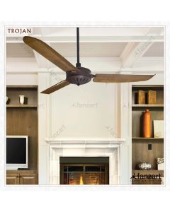 Trojan – 56” Classical fan with 3 x oil rubbed ABS blades, Summer-Winter feature and optional Remote Integration