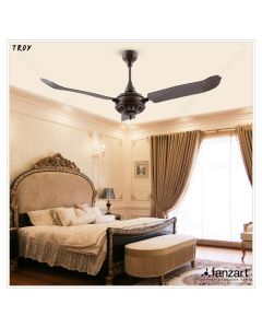 Troy Roasted Coffee- 56″ Classical fan with 3x Mild Steel Blades in Roasted Coffee finish, Whisper-Quiet Technology