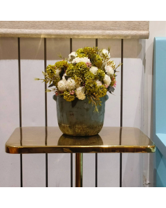 Elegance Artificial Flower with Coated Ceramic Pot