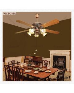 Victoria – 60″ Classical fan with 5 x Dual Coloured Reversible blades with Summer-Winter Feature and optional Remote Integration