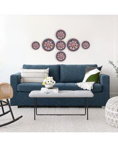 Wall Art Set - Lotus Hue Red