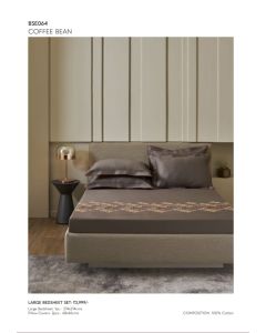 D'Decor Large Bedsheet with 2 Pillow Covers - COFFEE BEAN- BSE064 (Pack of 1)